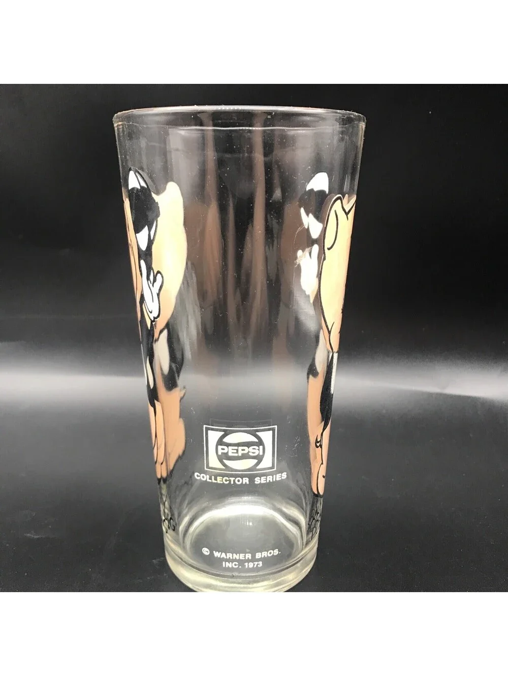 Vintage 1973 PORKY PIG Warner Bros. Pepsi Collector Series Drinking Glass